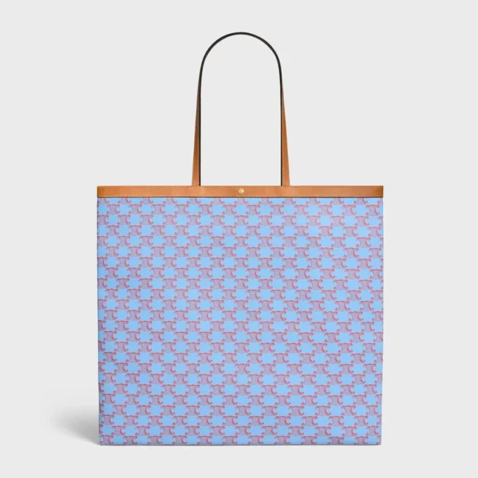 Large Flat Shopper in Triomphe Canvas Large Flat Shopper in Triomphe Canvas