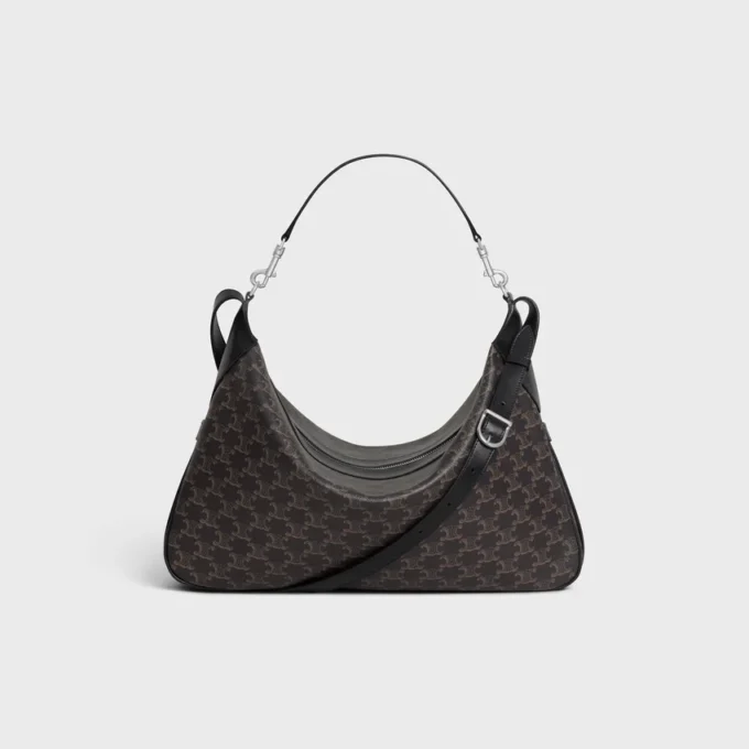 Large Romy in Triomphe Canvas and Calfskin