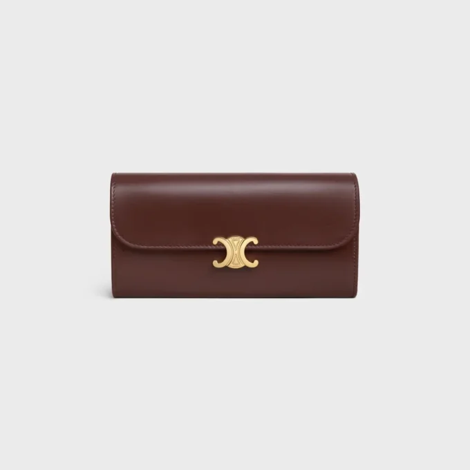 Large Wallet Triomphe in Shiny Calfskin