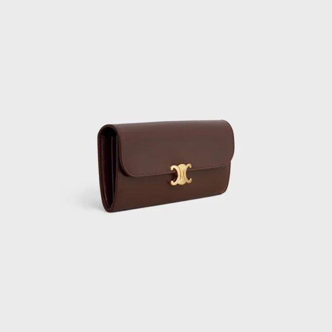 Large Wallet Triomphe in Shiny Calfskin