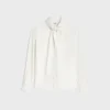 Lavalliere Shirt in Silk Twill