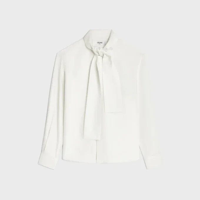 Lavalliere Shirt in Silk Twill