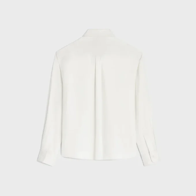 Lavalliere Shirt in Silk Twill