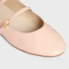 Les Ballerines Celine Double Strap Ballerina  in Lambskin