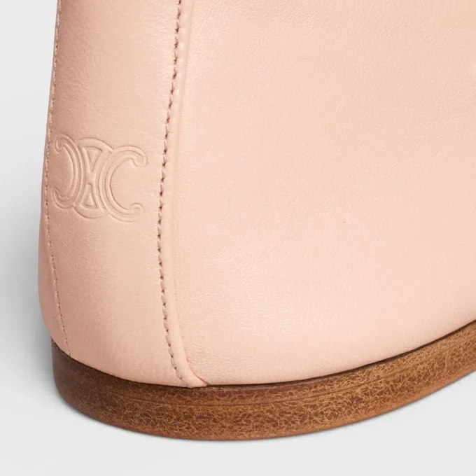 Les Ballerines Celine Double Strap Ballerina  in Lambskin