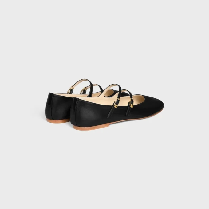 Les Ballerines Celine Double Strap in Lambskin
