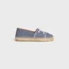 Les Espadrilles Celine in Striped Textile with Triomphe