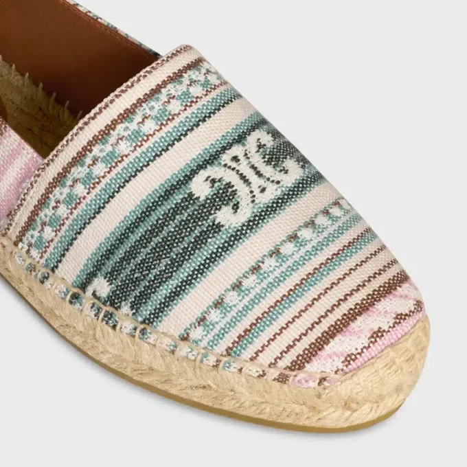 Les Espadrilles Celine in Triomphe Jacquard Fabric