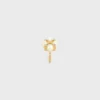Les Perles Celine Ring in Strass, Resin Pearls and Brass with Gold Finish