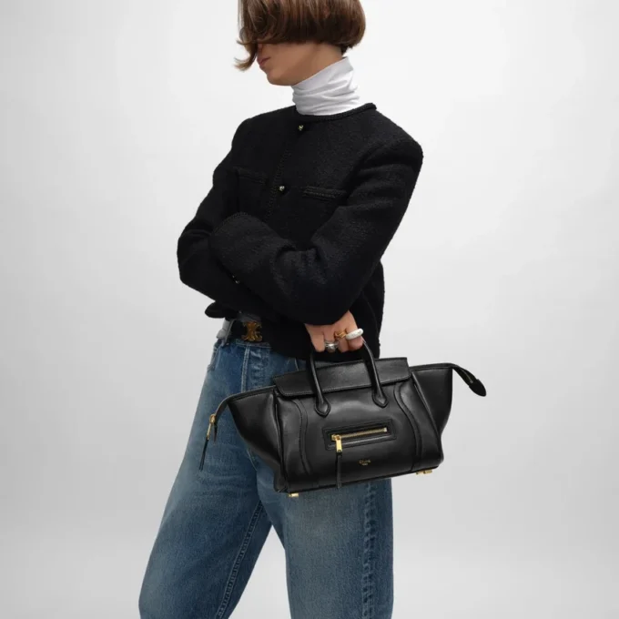 Little Luggage in Supple Shiny Lambskin