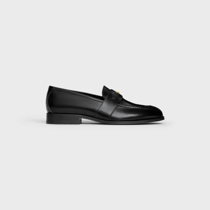 Loafer Malaquais in Polished Bullskin