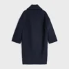 Long Peacoat in Wool Felt