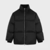 Long Puffer Jacket in Light Nylon