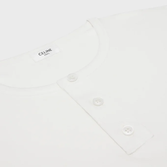 Long Sleeved T-Shirt in Ribbed Cotton Jersey