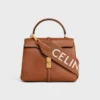 Long Strap in Wool with Celine Jacquard with Gold Finishing