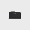 Long Zipped Card Holder in Supple Grained Calfskin