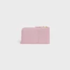 Long Zipped Card Holder in Supple Grained Calfskin