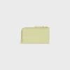 Long Zipped Card Holder in Supple Grained Calfskin