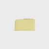 Long Zipped Card Holder in Supple Grained Calfskin