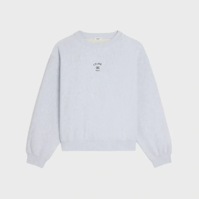 Loose Sweatshirt in Cotton Fleece