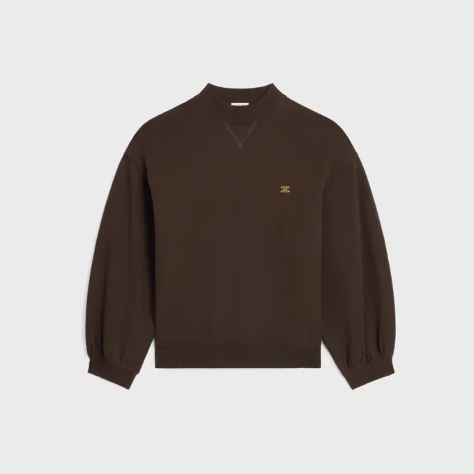 Loose Sweatshirt in Cotton Fleece