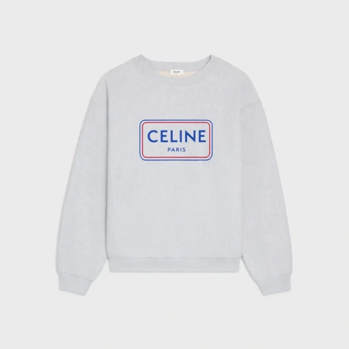 Loose Sweatshirt in Cotton Fleece