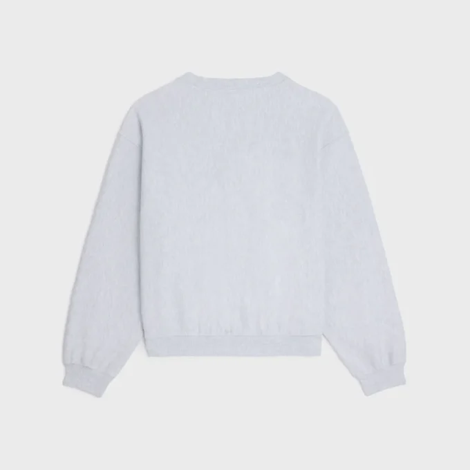 Loose Sweatshirt in Cotton Fleece