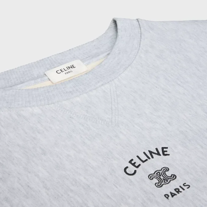 Loose Sweatshirt in Cotton Fleece
