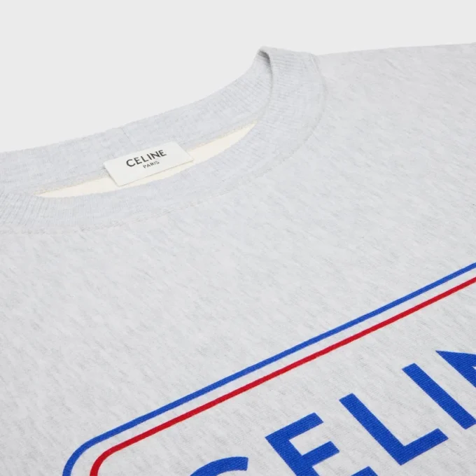 Loose Sweatshirt in Cotton Fleece