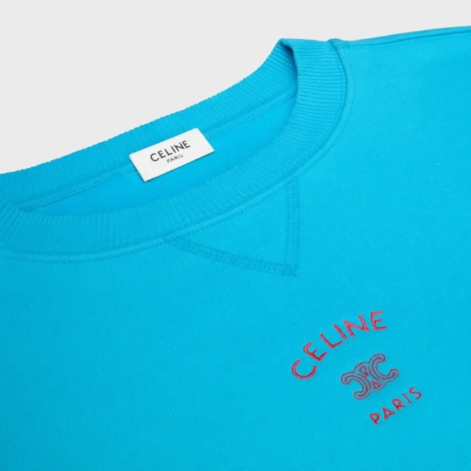 Loose Sweatshirt in Cotton Fleece
