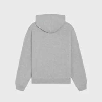 Loose Zip up Hoodie in Cotton Fleece