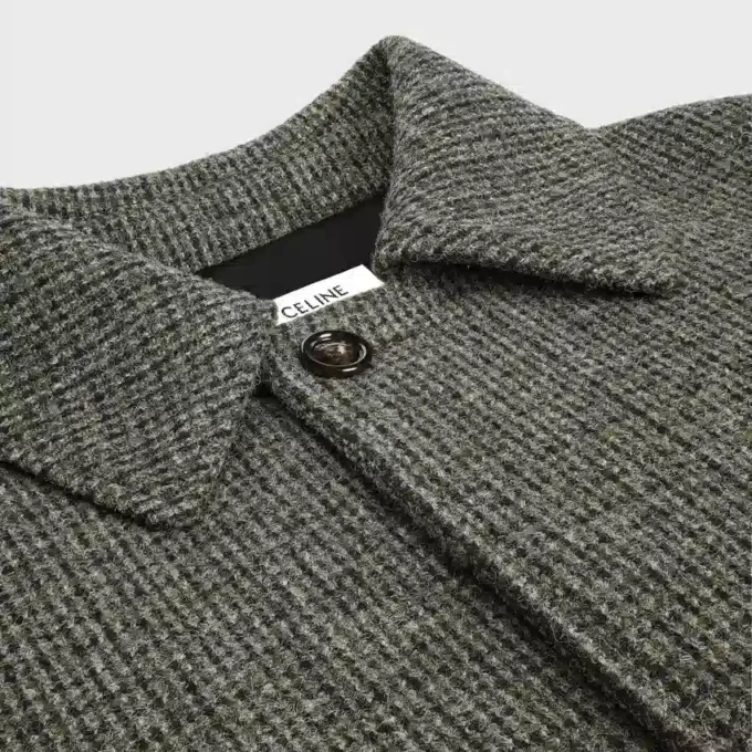 Mac Coat in Checked Wool Tweed