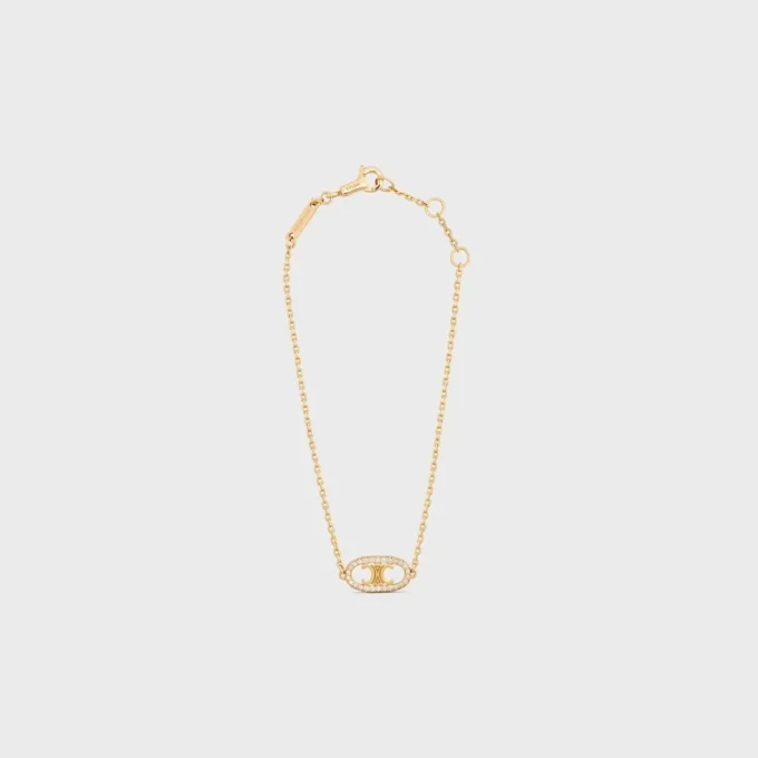 Maillon Triomphe Bracelet in Yellow Gold and Diamonds Maillon Triomphe Bracelet in Yellow Gold and Diamonds