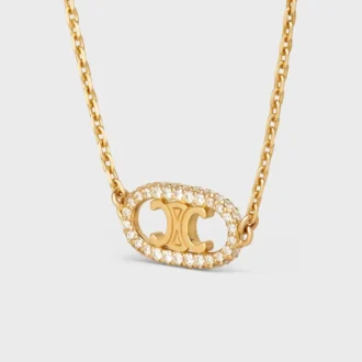 Maillon Triomphe Bracelet in Yellow Gold and Diamonds