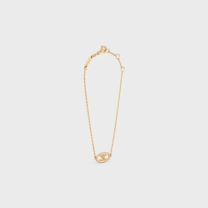 Maillon Triomphe Bracelet in Yellow Gold and Diamonds Maillon Triomphe Bracelet in Yellow Gold and Diamonds