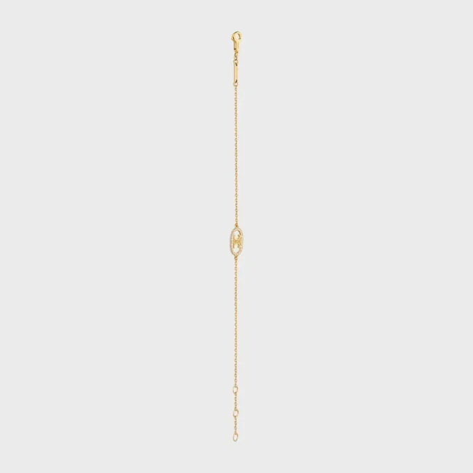 Maillon Triomphe Bracelet in Yellow Gold and Diamonds Maillon Triomphe Bracelet in Yellow Gold and Diamonds