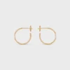 Maillon Triomphe Hoops in Yellow Gold and Diamonds Maillon Triomphe Hoops in Yellow Gold and Diamonds