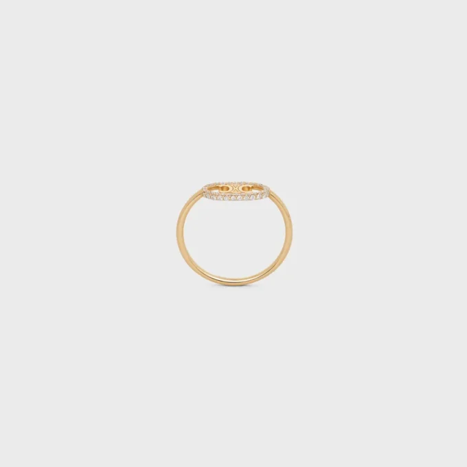 Maillon Triomphe Ring in Yellow Gold and Diamonds Maillon Triomphe Ring in Yellow Gold and Diamonds