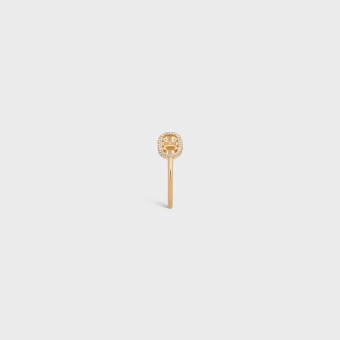 Maillon Triomphe Ring in Yellow Gold and Diamonds Maillon Triomphe Ring in Yellow Gold and Diamonds