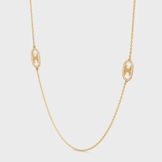Maillon Triomphe Sautoir in Yellow Gold and Diamonds
