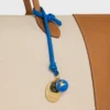 Maison Celine Medallion Charm in Smooth Lambskin and Metal Maison Celine Medallion Charm in Smooth Lambskin and Metal