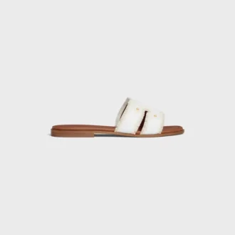 Marina Mule in Fringed Canvas