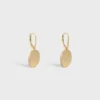 Medaille Celine Earrings in Yellow Gold and Diamonds Medaille Celine Earrings in Yellow Gold and Diamonds
