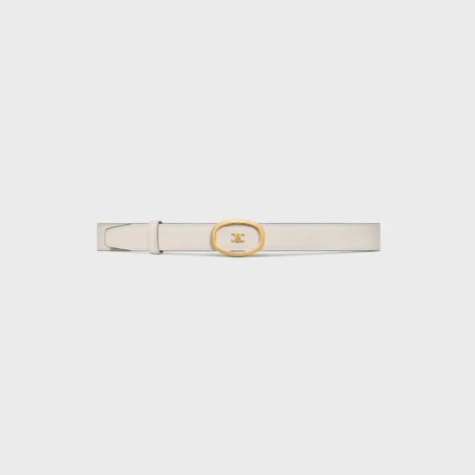 Medium 25Mm Reversible Celine Alix Belt  in Taurillon