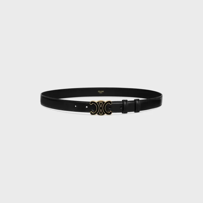 Medium 25Mm Triomphe Belt in Taurillon Leather