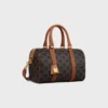 Medium Boston in Triomphe Canvas and Calfskin Medium Boston in Triomphe Canvas and Calfskin