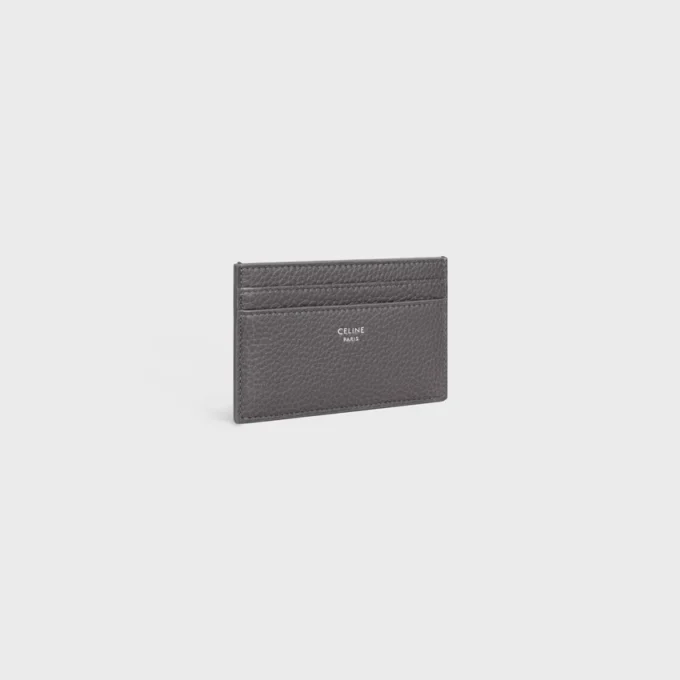 Medium Card Holder in Grained Calfskin