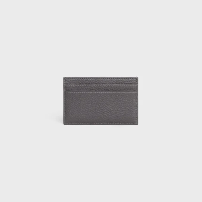Medium Card Holder in Grained Calfskin