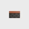 Medium Card Holder in Triomphe Canvas and Calfskin