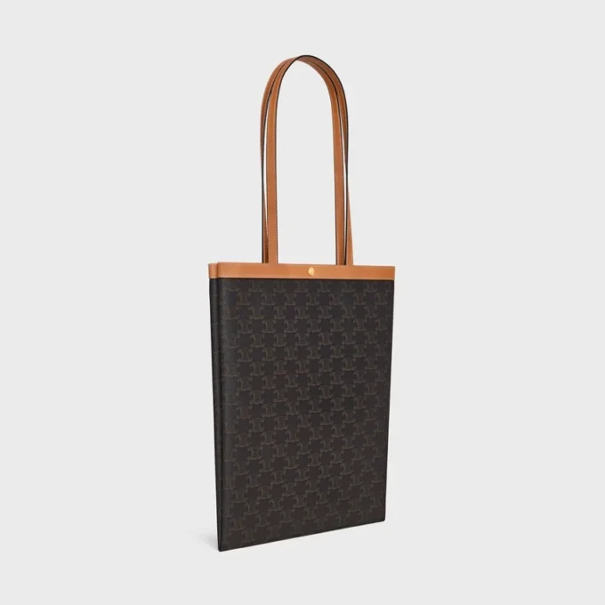 Medium Flat Shopper in Triomphe Canvas